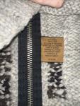 New Canadian Sweater Company Wool Zipper Sz M Brown Cardigan