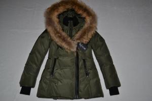 AUTHENTIC MACKAGE WOMEN ADALI ARMY FITTED DOWN COAT FUR HOOD ALL SIZES  NEW