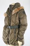 RUD by Rudsak Olive Green Valente Down Puffer Jacket Fur Hood Women’s XL Warm