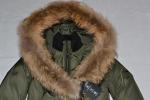 AUTHENTIC MACKAGE WOMEN ADALI ARMY FITTED DOWN COAT FUR HOOD ALL SIZES  NEW