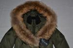 AUTHENTIC MACKAGE WOMEN ADALI ARMY FITTED DOWN COAT FUR HOOD ALL SIZES  NEW