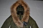 AUTHENTIC MACKAGE WOMEN ADALI ARMY FITTED DOWN COAT FUR HOOD ALL SIZES  NEW