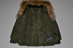AUTHENTIC MACKAGE WOMEN ADALI ARMY FITTED DOWN COAT FUR HOOD ALL SIZES  NEW