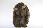 RUD by Rudsak Olive Green Valente Down Puffer Jacket Fur Hood Women’s XL Warm