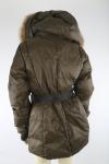 RUD by Rudsak Olive Green Valente Down Puffer Jacket Fur Hood Women’s XL Warm