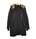 RUD BY RUDSAK Winter Coat Down Parka Women's Large Black Faux Fur Trim Warm