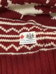 Hudson Bay Womens XS Official Canada Olympics Lambswool Zip Sweater VTG