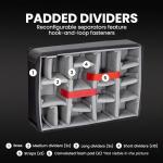 NANUK 925 Pro Photo Kit – Waterproof Travel Camera Hard Case with Padded Dividers & Lid Organizer, 18.7” x 14.8” x 7”, Dustproof & Impact-Resistant Airline Carry-On Approved – Black