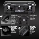 NANUK 925 Pro Photo Kit – Waterproof Travel Camera Hard Case with Padded Dividers & Lid Organizer, 18.7” x 14.8” x 7”, Dustproof & Impact-Resistant Airline Carry-On Approved – Black