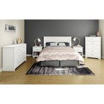 South Shore Furniture Fusion 5-Drawer Chest, Pure Black