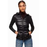 MACKAGE Della Hybrid Jacket Black Quilted Puffer Full Zip Hooded Sz S