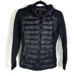 MACKAGE Della Hybrid Jacket Black Quilted Puffer Full Zip Hooded Sz S