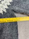 Vintage Canadian Sweater Company SZ 42 Handknit Wool Gray White Fair Isle Nordic