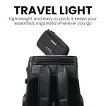 NANUK N-Cubik T1 Camera Bag Insert – Compact Water-Resistant Pouch – Shockproof Protective Camera Insert for Backpack – Perfect for Accessories & Gear (10” x 6.3” x 2”)