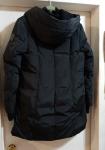 ATELIER NOIR BY RUDSAK BLACK  DOWN PUFFER COAT PARKA SIZE XXL CABLE KNIT HOOD