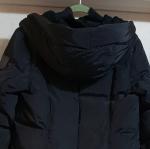 ATELIER NOIR BY RUDSAK BLACK  DOWN PUFFER COAT PARKA SIZE XXL CABLE KNIT HOOD