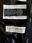 ATELIER NOIR BY RUDSAK BLACK  DOWN PUFFER COAT PARKA SIZE XXL CABLE KNIT HOOD