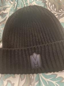 MACKAGE Jude Hand-Knit Logo Beanie with Ribbed Cuff