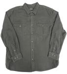 Filson Kodiak Chamois Shirt 20067694 Solid Button Up Dark Navy Blue Soft Thick