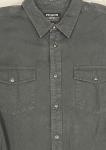 Filson Kodiak Chamois Shirt 20067694 Solid Button Up Dark Navy Blue Soft Thick