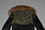AUTHENTIC RUDSAK WOMENS SHAUNA FITTED DOWN COAT  LEATHER BLACK GREEN  ALL SIZES