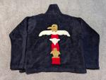 Campus Kodiak Pullover Mens Medium Vintage Totem Pole Native American Deep Pile 