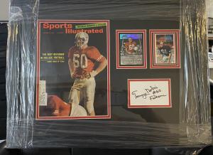 Tommy Nobis Custom Framed One-Of-A-Kind Ensamble. Signed Cut. S I