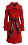 Mackage Womens Flat Wool Knit Collar Coat Color Paprika (red) Size Medium 