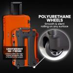 NANUK 938 Pro Photo Kit – Waterproof Travel Camera Hard Case with Padded Dividers and Wheels, 23.8” x 15.5” x 13.2”, Dustproof and Impact-Resistant, Ideal for Heavy Loads – Orange