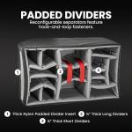 NANUK 938 Pro Photo Kit – Waterproof Travel Camera Hard Case with Padded Dividers and Wheels, 23.8” x 15.5” x 13.2”, Dustproof and Impact-Resistant, Ideal for Heavy Loads – Orange