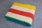 Vintage Hudson’s Bay 4-Point Wool Blanket – Multicolor Stripes – 90x73 – No Tag