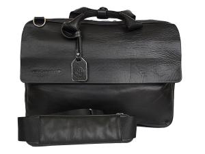 RUDSAK Leather Laptop Briefcase  Black