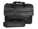 RUDSAK Leather Laptop Briefcase  Black