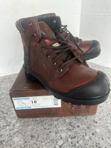 KODIAK Men’s Leather Work Boots Size 10 NEW W/Tags & Box-Never Worn-NOS