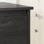 South Shore Furniture Tassio 1-Drawer Nightstand Gray Oak, Farmhouse