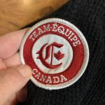 Hudsons Bay Team  Canada Knit Cardigan Sweater Black & Red Mens Womens Hockey Sm