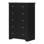 South Shore Furniture Vito Collection, 5-Drawer Chest, Black