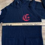 Hudsons Bay Team  Canada Knit Cardigan Sweater Black & Red Mens Womens Hockey Sm