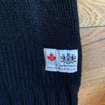 Hudsons Bay Team  Canada Knit Cardigan Sweater Black & Red Mens Womens Hockey Sm
