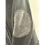 Nobis Black Cardigan Sweater Grey Knit Full Zip Hooded Coat Large