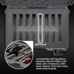 NANUK Outdoor Series 909 Lightweight NK-7 Resin Waterproof Protective Case with Foam Insert for 8 Knives, Graphite