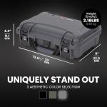 NANUK Outdoor Series 909 Lightweight NK-7 Resin Waterproof Protective Case with Foam Insert for 8 Knives, Graphite