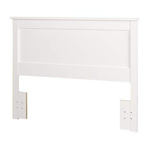 South Shore Furniture Vito Collection, 54 by 60-Inch Full/Queen Headboard, Pure White