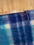 Vtg Hudsons Bay Company Mohair Blanket 68”x 48” Blue Plaid Made In Scotland