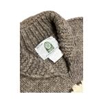 Vintage Cowichan Canadian Sweater Company Moose Tree Brown Cream Hand Knit Sz L