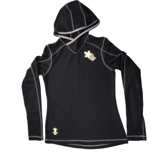 Whistler Vancouver Olympics Black Hooded Pullover. Long Sleeve Winter Olympic M