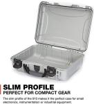 NANUK 910 Waterproof Hard Case with Foam Insert - Silver