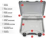 NANUK 910 Waterproof Hard Case with Foam Insert - Silver