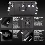 NANUK 965 Pro Photo Kit - Waterproof Travel Camera Hard Case with Padded Dividers and Wheels, 32.5” x 21” x 15.8”, Dustproof and Impact-Resistant, Ideal for Heavy Loads - Black