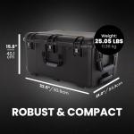 NANUK 965 Pro Photo Kit - Waterproof Travel Camera Hard Case with Padded Dividers and Wheels, 32.5” x 21” x 15.8”, Dustproof and Impact-Resistant, Ideal for Heavy Loads - Black